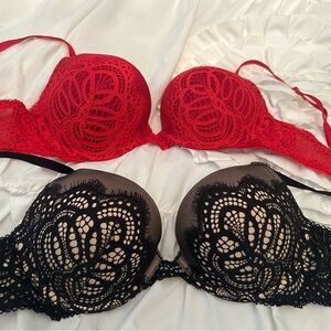 Victorias Secret bras - Red and Black